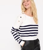 Pull court marinière