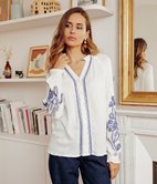 Blouse brodée Sana