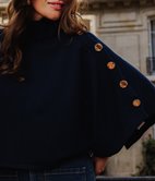 Poncho à boutons Fox