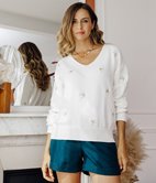 Pull Tom brodé hirondelles