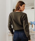 Pull Tom brodé coeurs