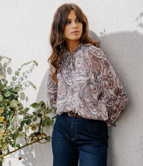 Blouse Claire à liens