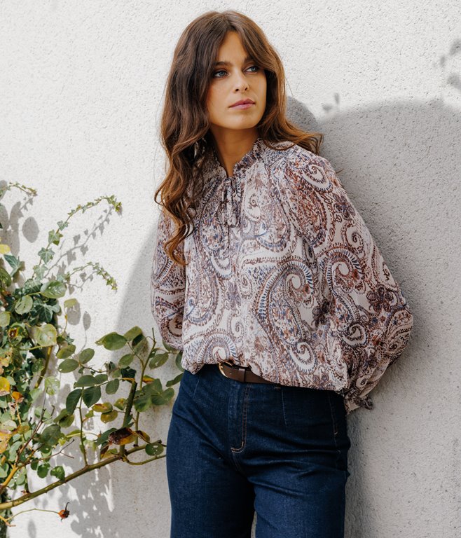 Blouse Claire à liens