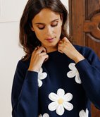 Pull Talia à fleurs