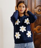 Pull Talia à fleurs