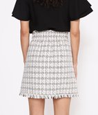 Jupe élastiquée en tweed