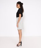 Jupe élastiquée en tweed