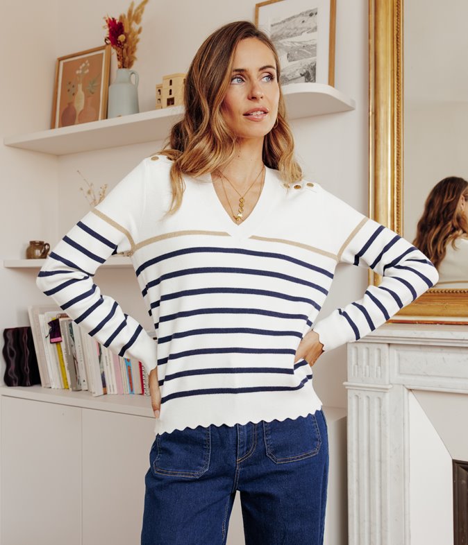 Pull marinière charlie