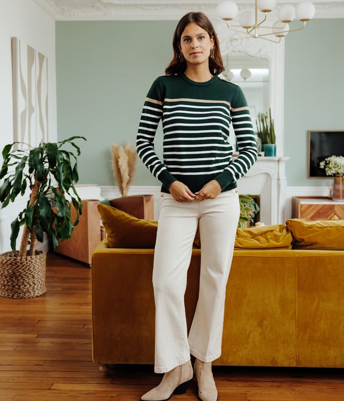 Pull Rosalie marinière