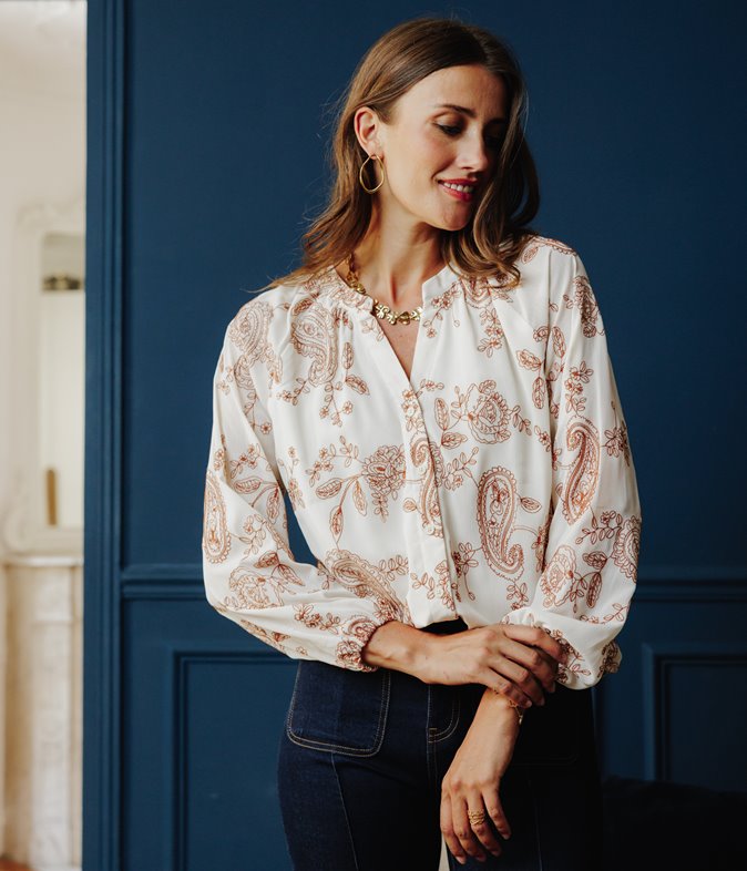 Blouse brodée Pauline