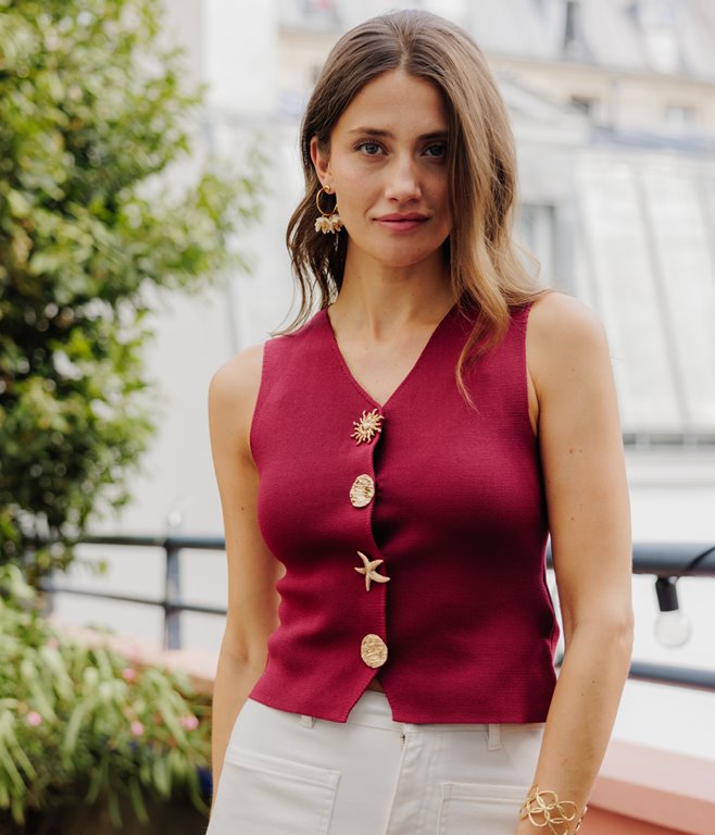 Gilet Stella à boutons