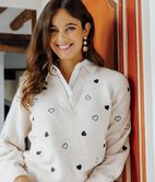 Pull chemise brodé Marshall