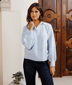 Pull chemise brodé Marshall