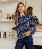 Blouse imprimé brodée Jenny