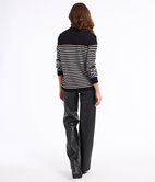 Pull marinière à boutons Marie