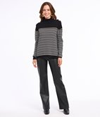 Pull marinière à boutons Marie