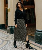 Jupe longue à boutons Noella