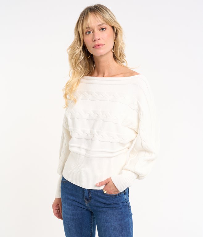 Pull tressé Florian