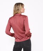 Chemise froncée satinée Esmée