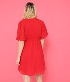 Robe cache-cœur en plumetis