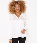 Chemise unie satinée