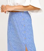 Jupe longue à boutons Brodie