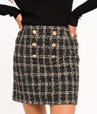 Jupe d'ensemble en tweed Eléa